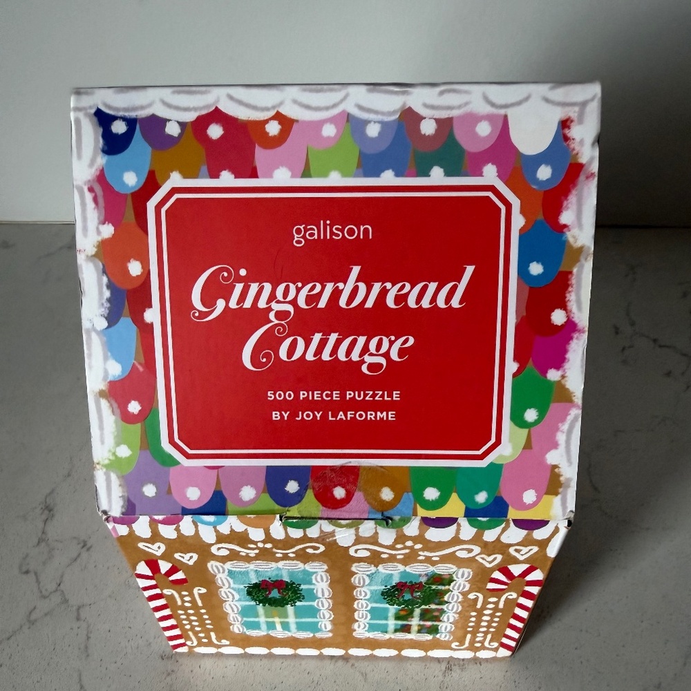 Anthropologie Gingerbread Cottage Puzzle by Joy Laforme
